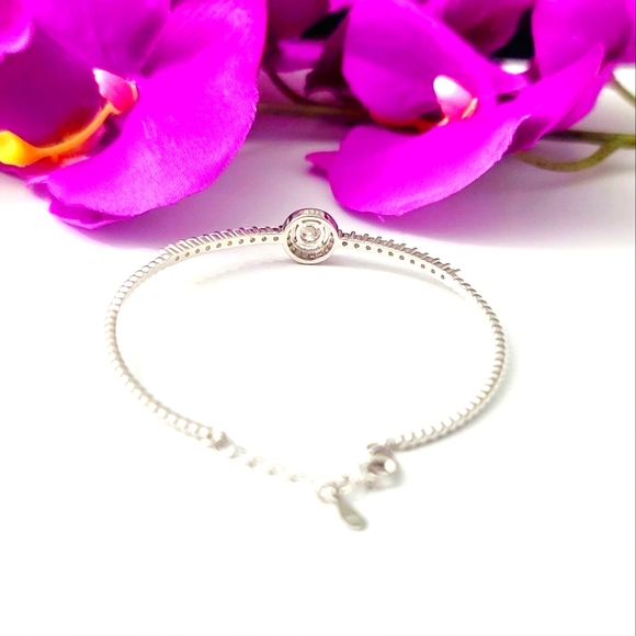 Exquisite 0.5cts Real Moissanite Diamond Tennis Bracelet - Picture 5 of 11